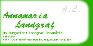 annamaria landgraf business card